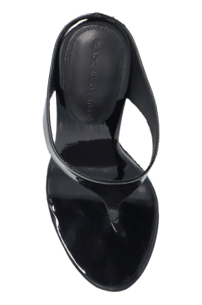 BLACK SUEDE STUDIO Leather heeled mules 'Laurel'