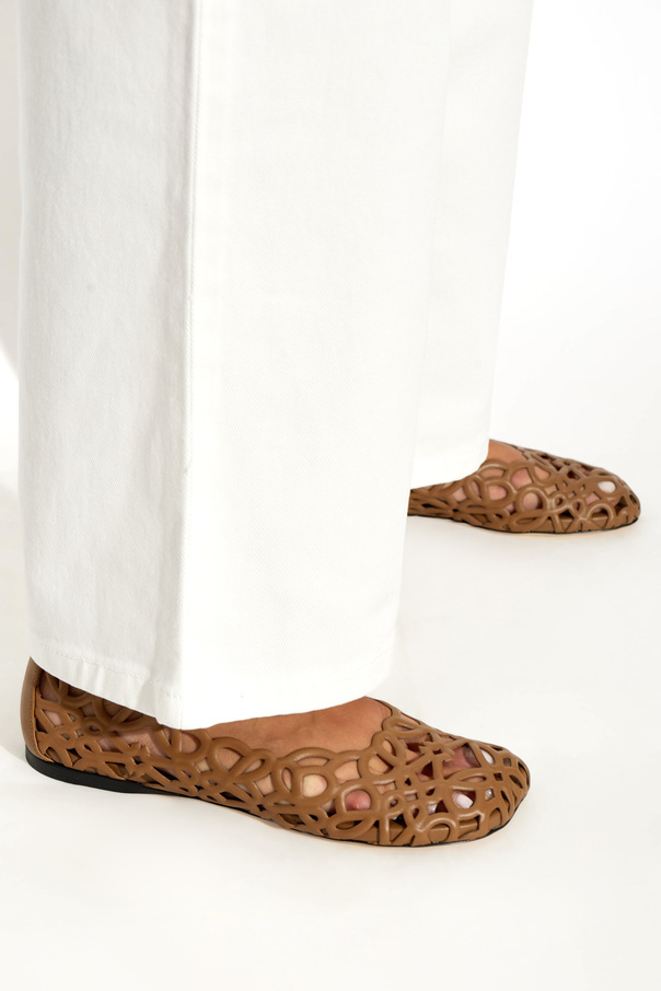 Loewe Leather ballet flats "Petal"