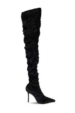 Velvet heeled boots Lotta