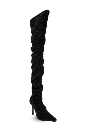 Jimmy Choo Botas de tacón de terciopelo Lotta