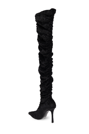 Jimmy Choo Botas de tacón de terciopelo Lotta