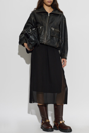 Kurt Geiger ‘Loulou Harness biker’ ankle boots