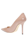 Jimmy Choo PINK ‘Love’ stiletto pumps with logo