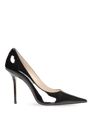 ‘Love’ stiletto pumps with logo