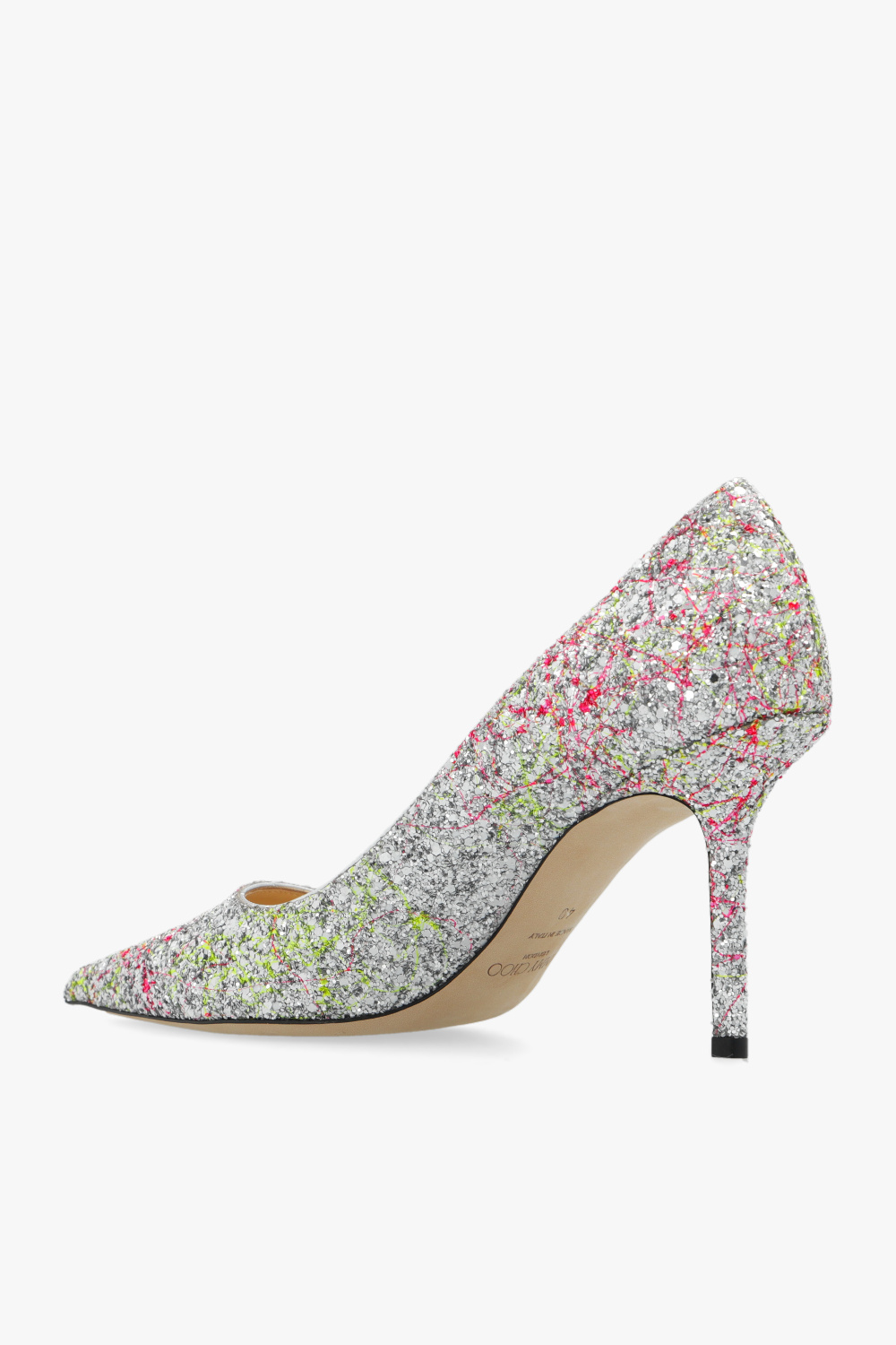 Jimmy Choo ‘Love’ glittery stiletto pumps