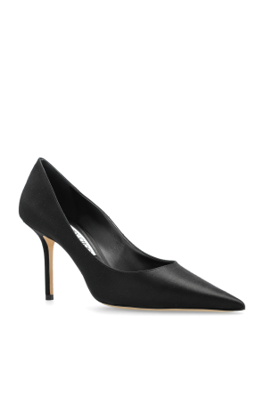 Jimmy Choo Satin high-heeled shoes "Love"