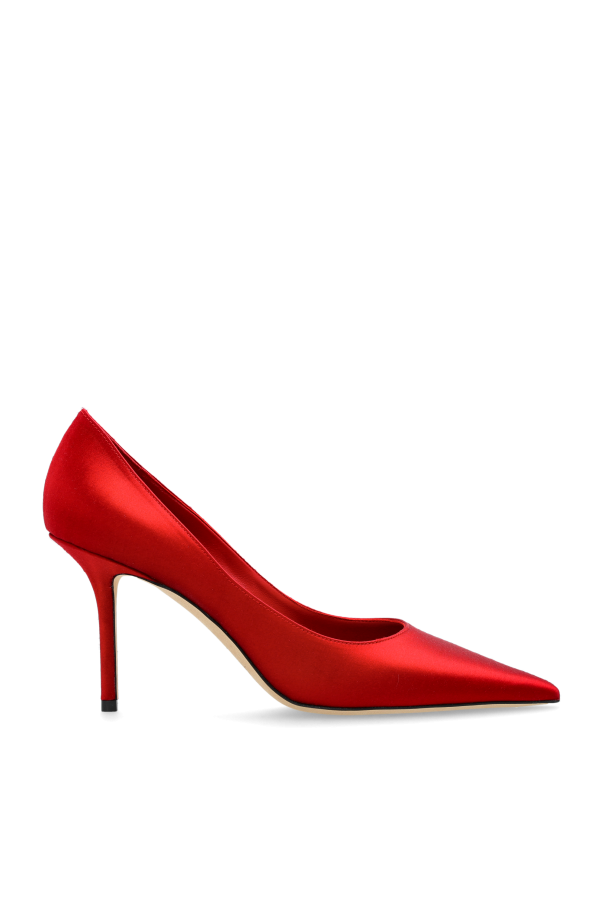 Satin high-heeled shoes "Love" od Jimmy Choo