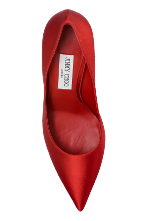 Jimmy Choo Satin high-heeled shoes "Love"