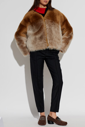 Loewe ‘oval double l’ heeled loafers