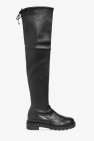two-tone leather boots