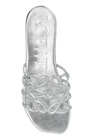 Loewe ‘Petal Anagram’ leather slides