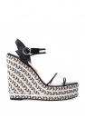 Sophia Webster BLACK ‘Lucita’ wedge sandals