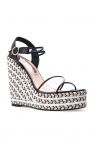 Sophia Webster BLACK ‘Lucita’ wedge sandals