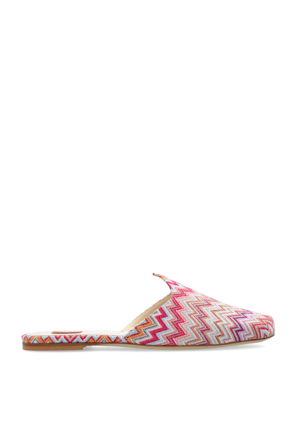 Missoni Slippers with a zigzag pattern