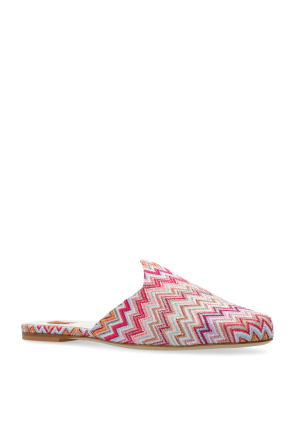Missoni Slippers with a zigzag pattern