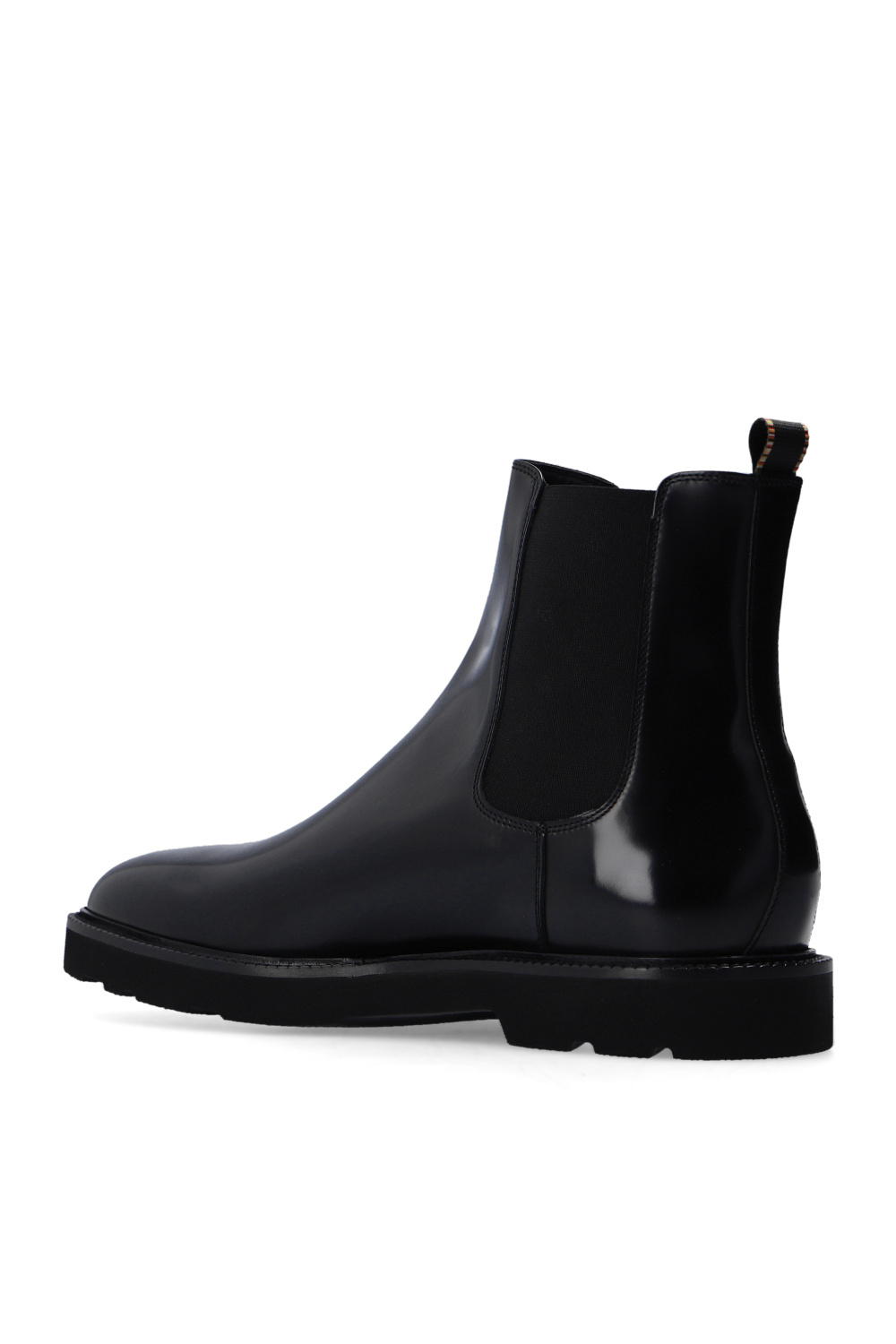 Paul Smith Low Block Heel Square Toe Sock Boot