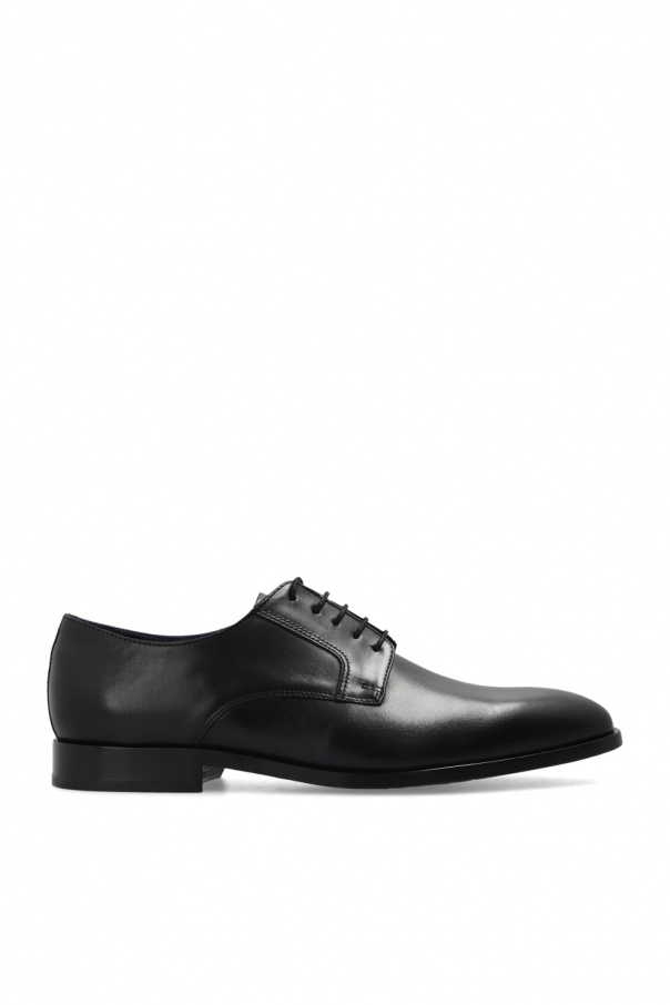 square-toe ballerina shoes Black ‘Rufus’ derby shoes