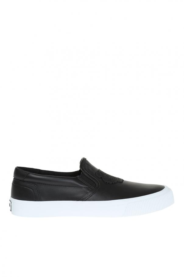 kenzo leather slip on