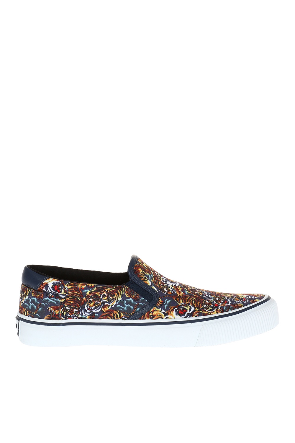 patterned slip on sneakers