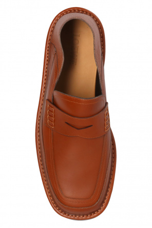 loewe logo-print Leather loafers