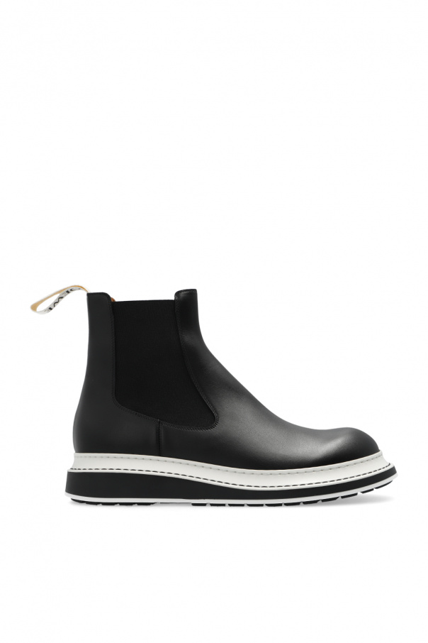 loewe grande Leather ankle boots