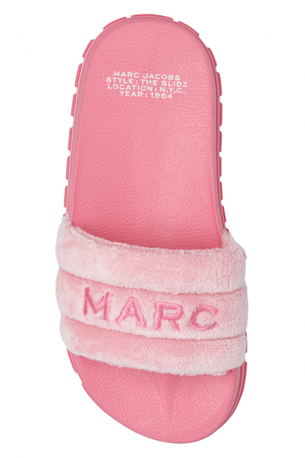 Pink Slides with logo Marc Jacobs - шкіряна marc jacobs -  SchaferandweinerShops KR