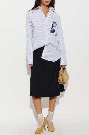 Moschino Zamszowe buty na obcasie