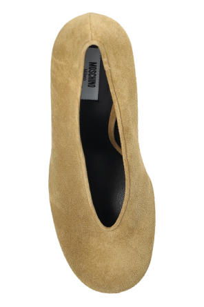Moschino Zamszowe buty na obcasie