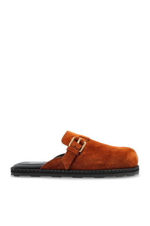 Wildleder-Pantoletten