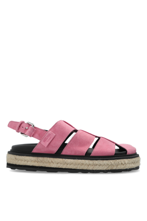 Suede platform sandals