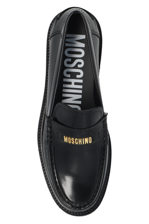 Moschino Skórzane buty typu ‘loafers’