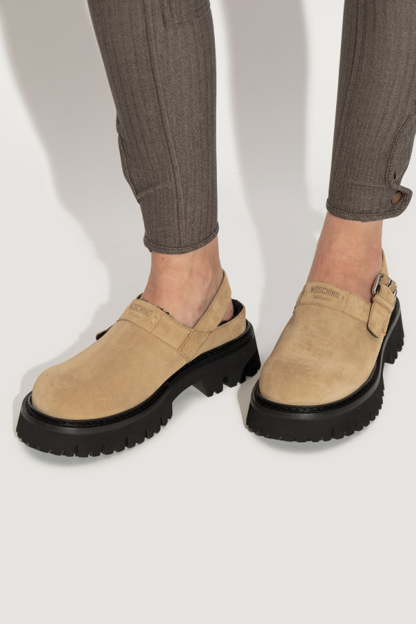 Moschino Zapatos de ante con plataforma