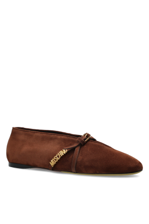 Moschino Suede ballet flats