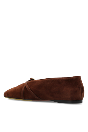Moschino Suede ballet flats