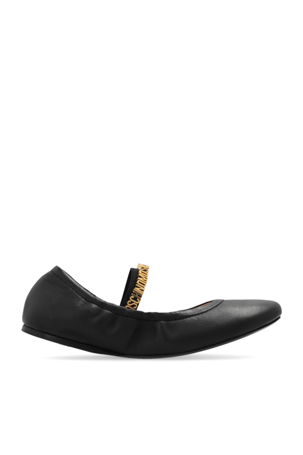 Leather ballet flats od Moschino