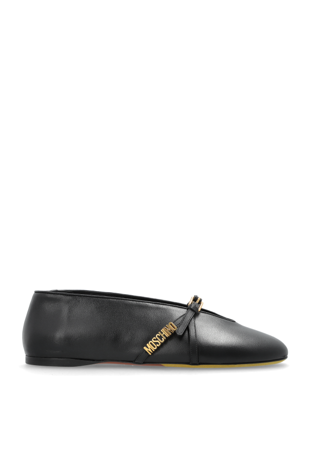 Leather ballet flats od Moschino