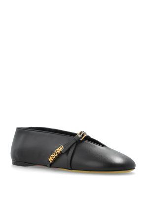 Moschino Skórzane baleriny