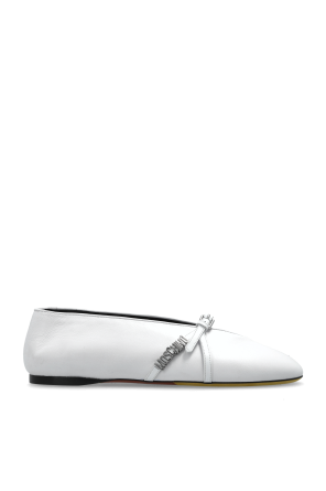 Leather ballet flats od Moschino
