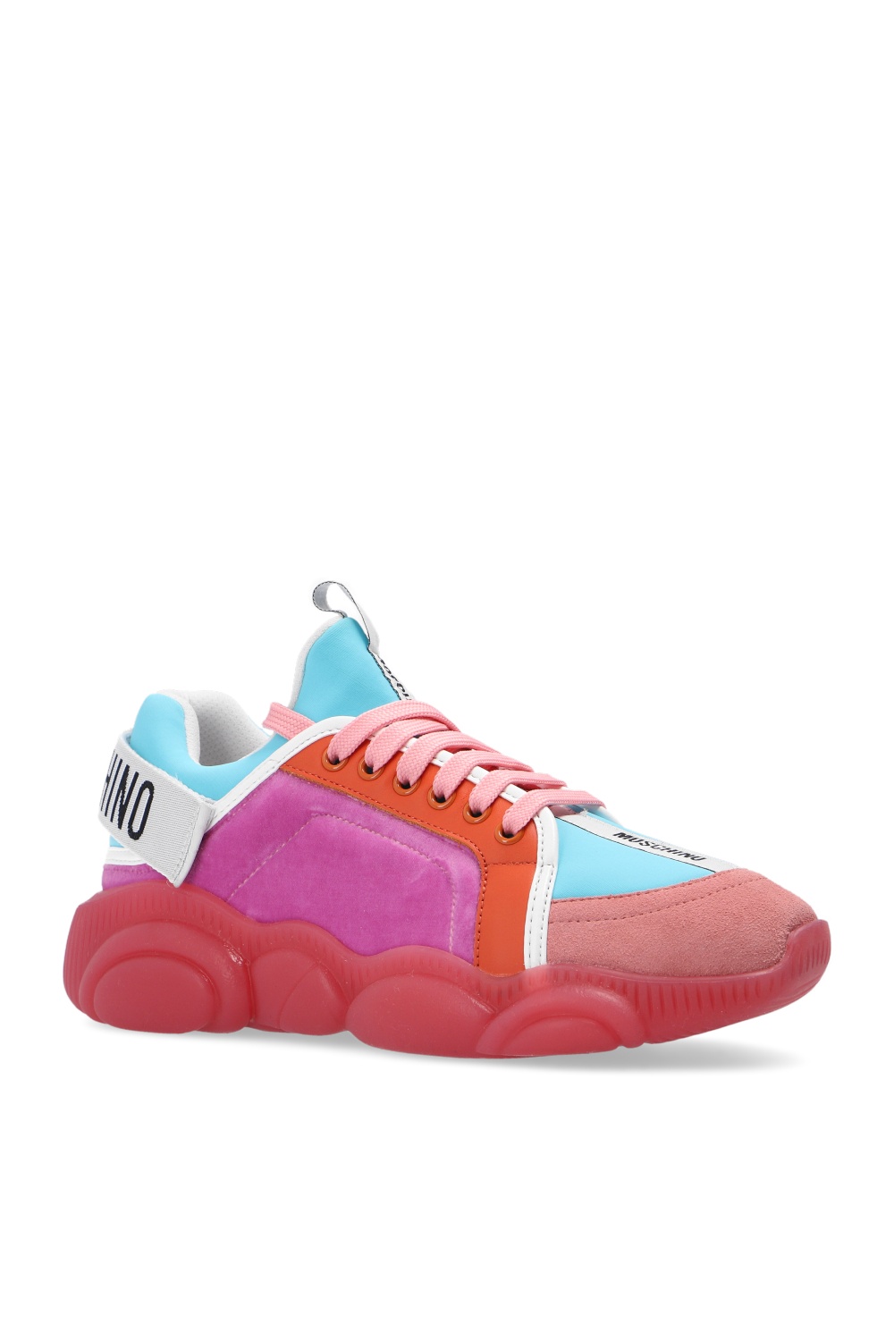 pink moschino trainers