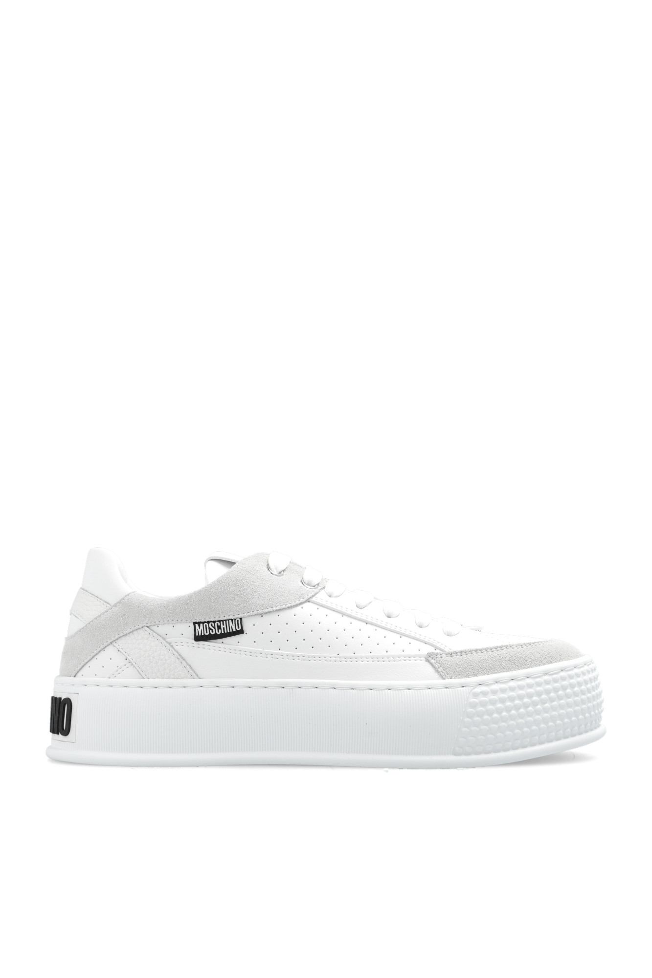 White Sneakers with logo Moschino - Vitkac France