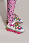 Moschino Buty sportowe z dekoracyjnymi sznurowadłami