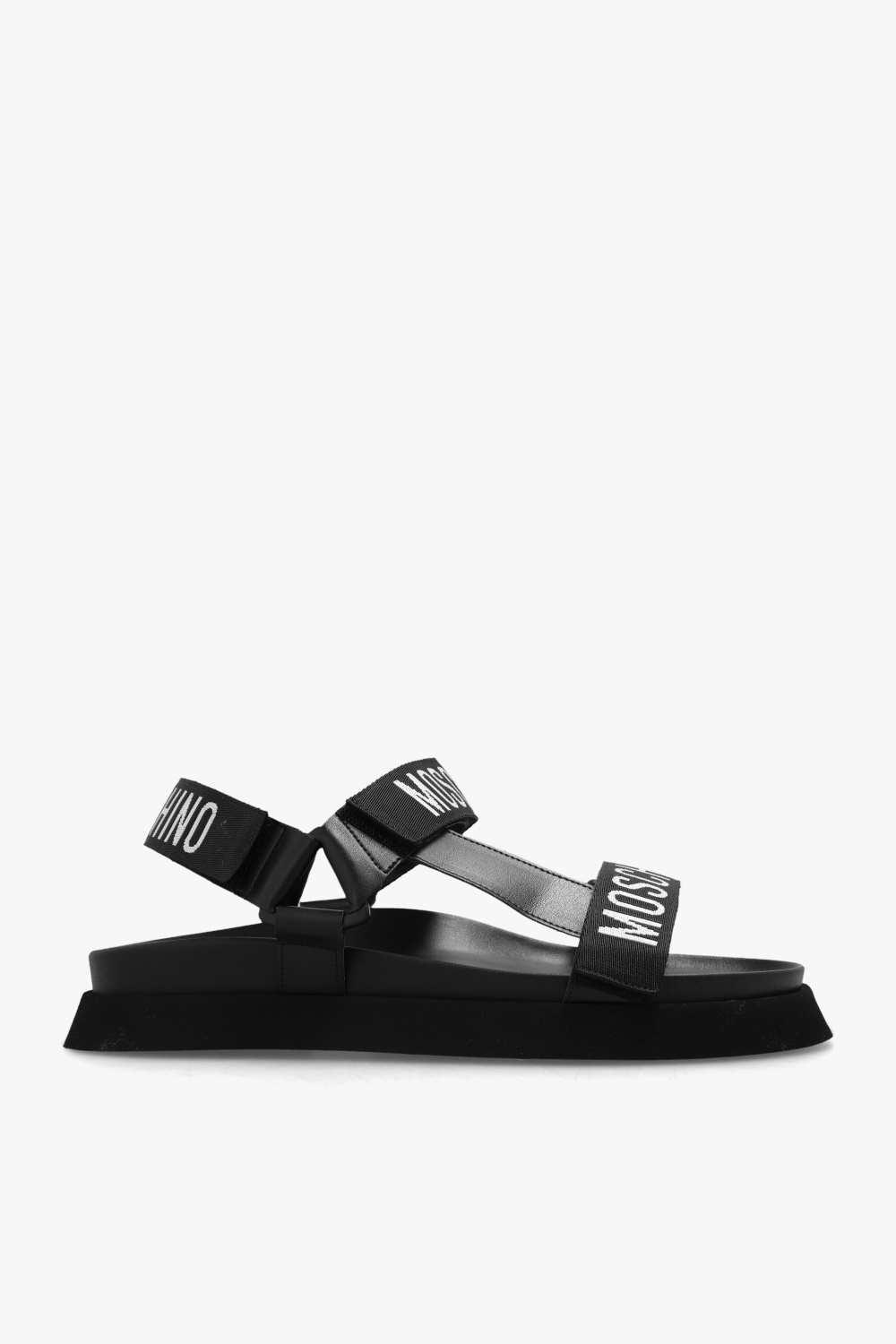 Black Sandals with logo Moschino - Vitkac Canada