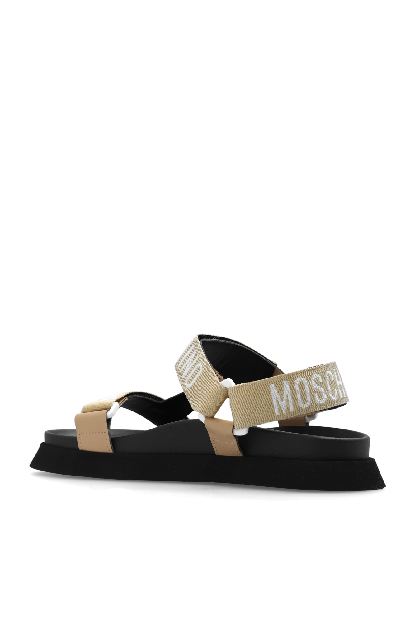 Beige Sandals with logo Moschino - Vitkac Australia