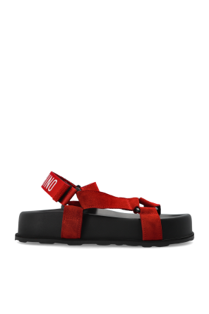 Sandalias de cuero con plataforma