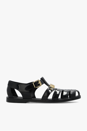 Rubber sandals with logo od Moschino