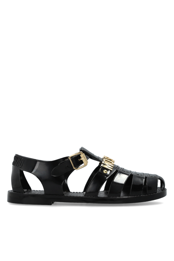 Rubber sandals with logo od Moschino