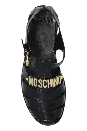 Moschino Rubber sandals with logo