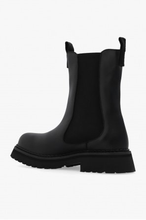 Moschino Chelsea boots with logo