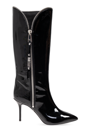 Leather boots od Moschino