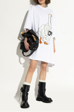 Moschino Skórzane botki